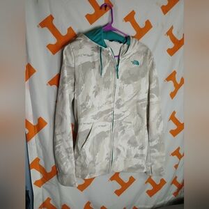 North Face white and gray jacket size Medium